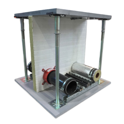 Protecta FR Board raised access floor barrier