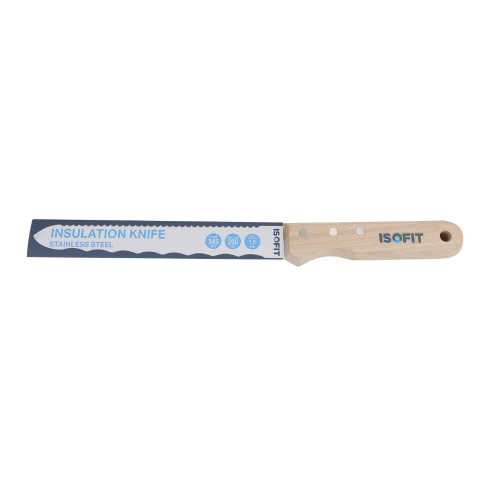 ISOFIT Zackenisoliermesser mit Doppelklinge und Holzgriff